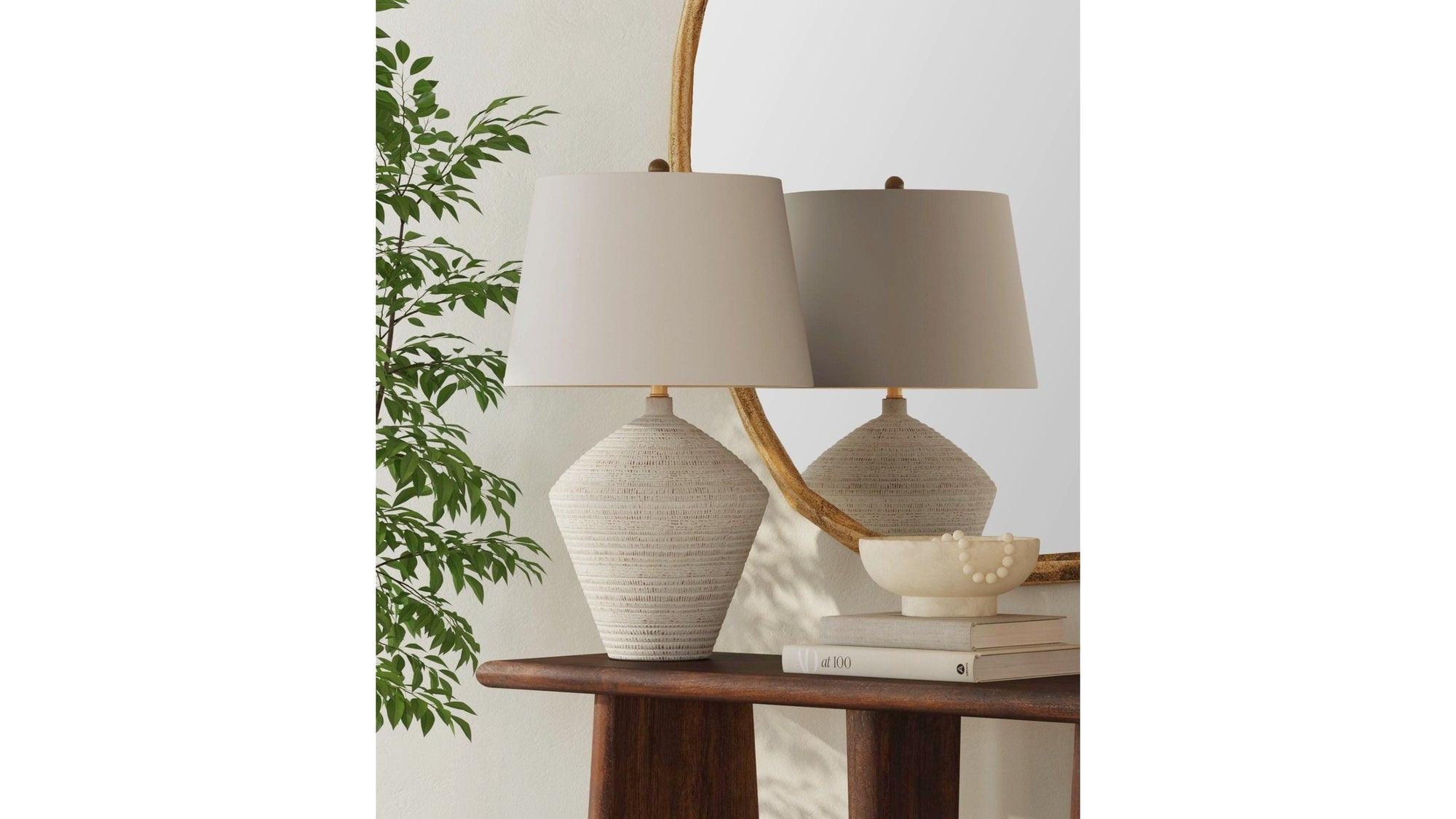 Eclipse - Table Lamp - Textured White