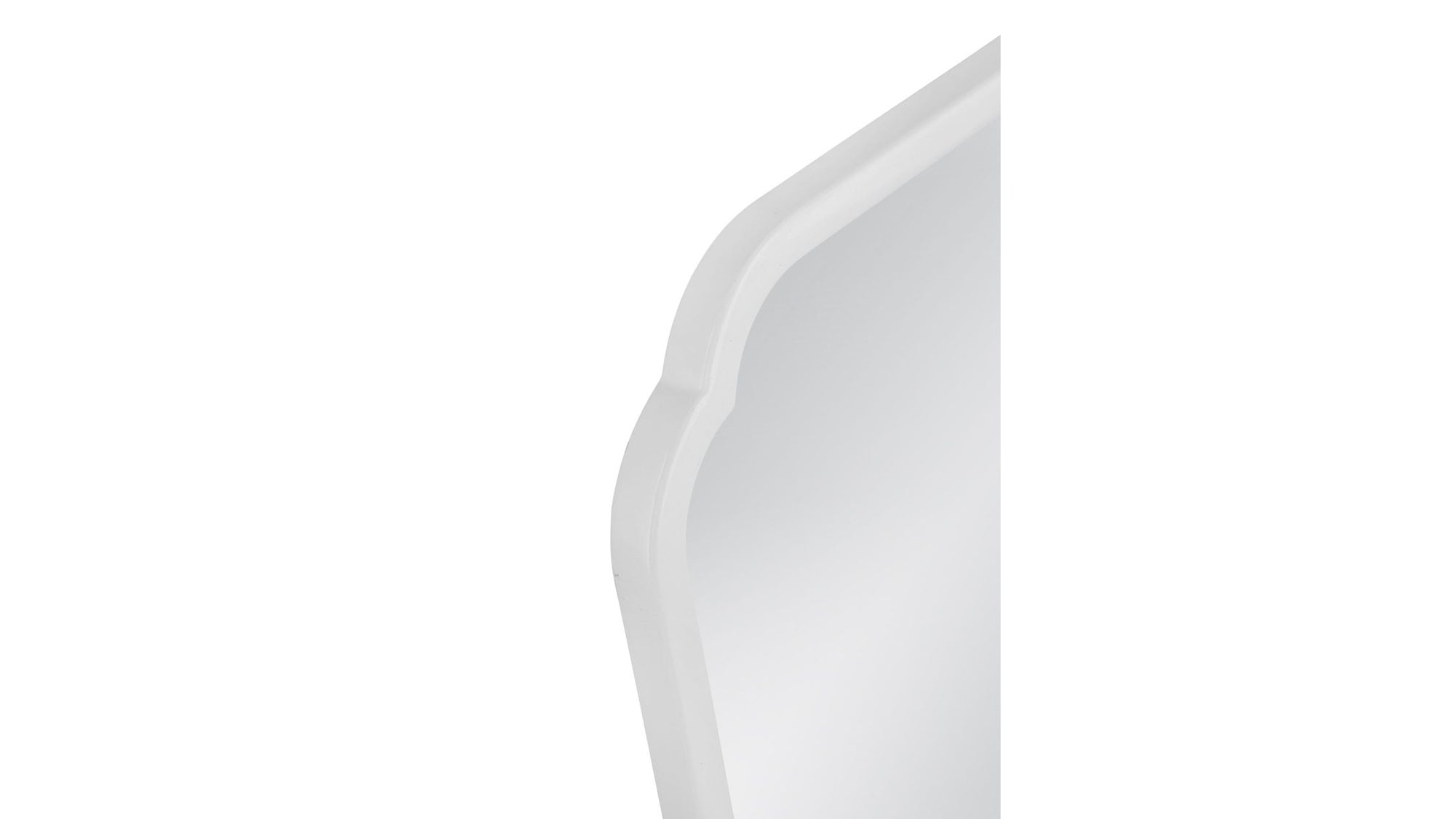 Clover - Square Wall Mirror - White