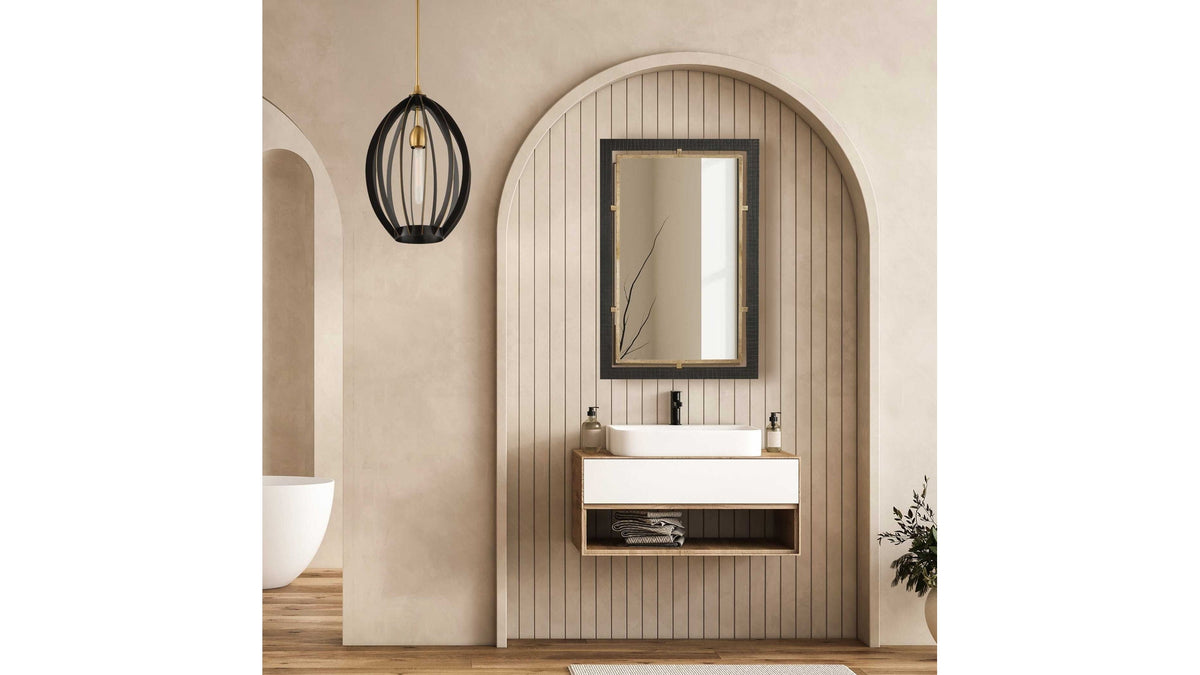 Guerra - Mirror - Walnut &amp; Brass