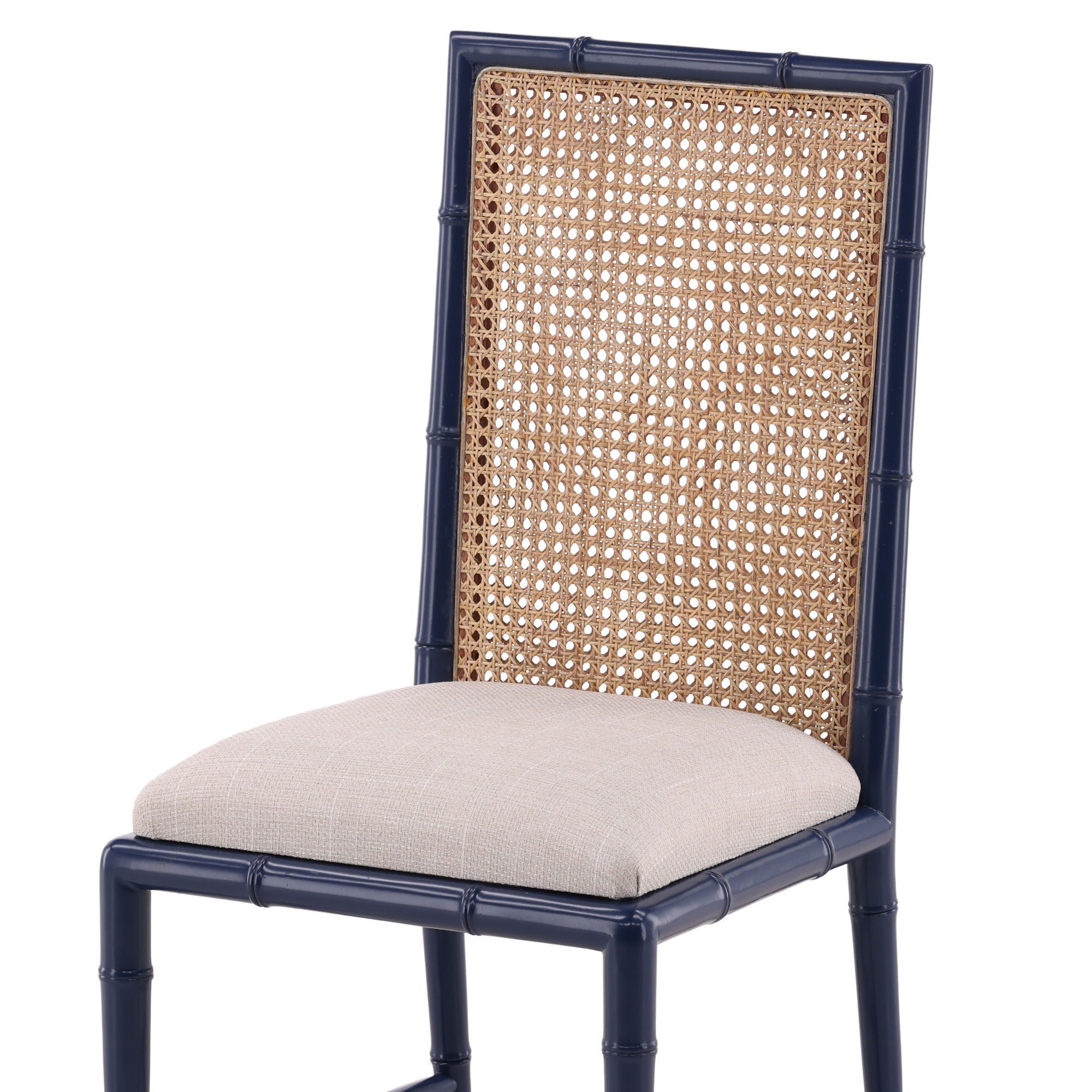 Casablanca - Side Chair - Blue / Light Brown