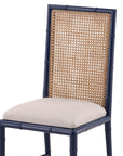 Casablanca - Side Chair - Blue / Light Brown