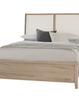Woodbridge - Upholstered Bed - Light Brown Wood