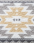 Desert Sage - Twin Reversible Quilt Set (Set of 2) - Tan / White / Gray