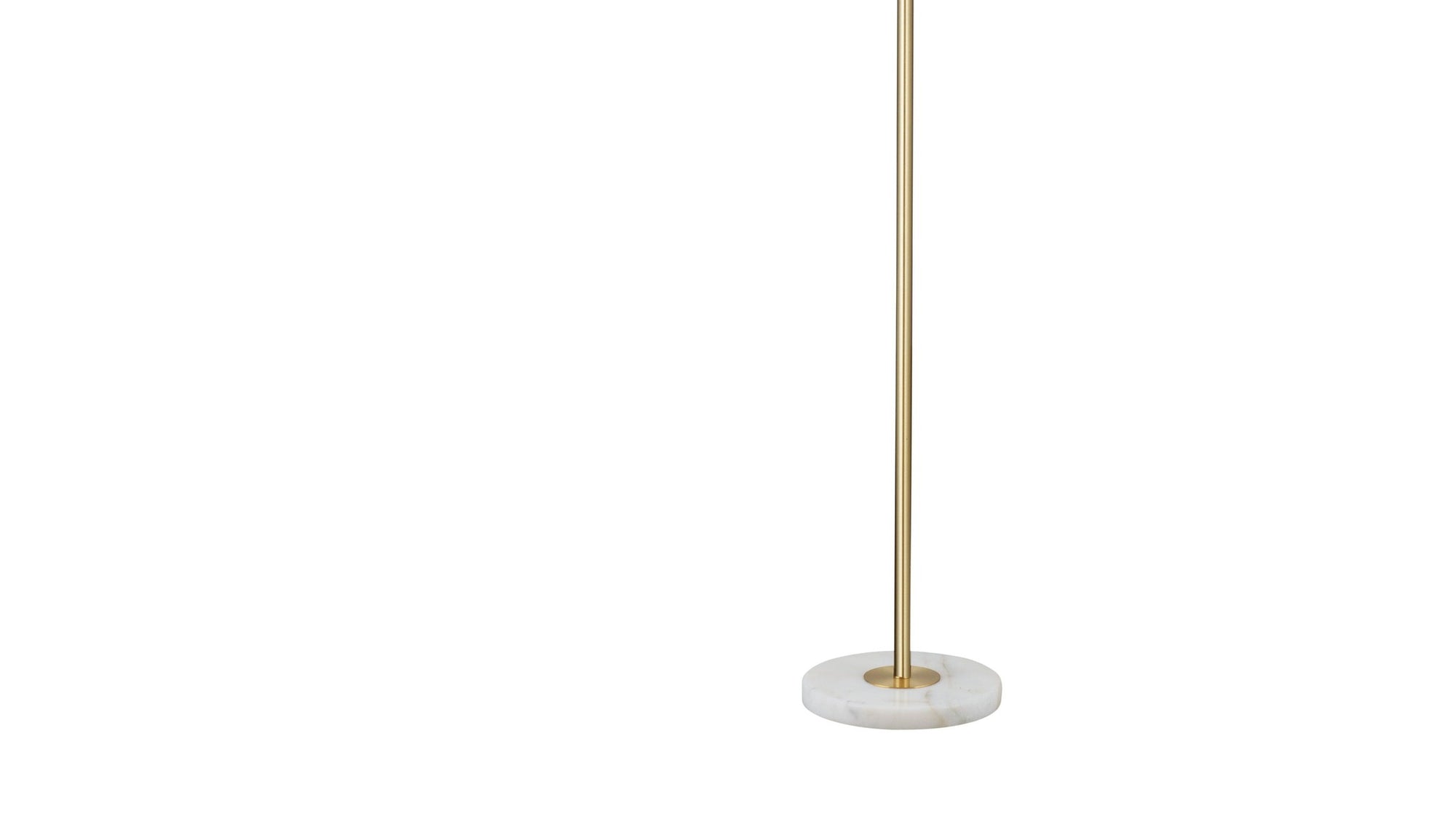 Loraine - Floor Lamp - White / Brass