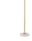 Loraine - Floor Lamp - White / Brass