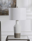 Dakota - Crackle Table Lamp - White