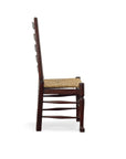 English Country - Ladderback Side Chair Set of 2 - Dark Brown