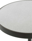 Odesa - Marble Accent Table - Black / White