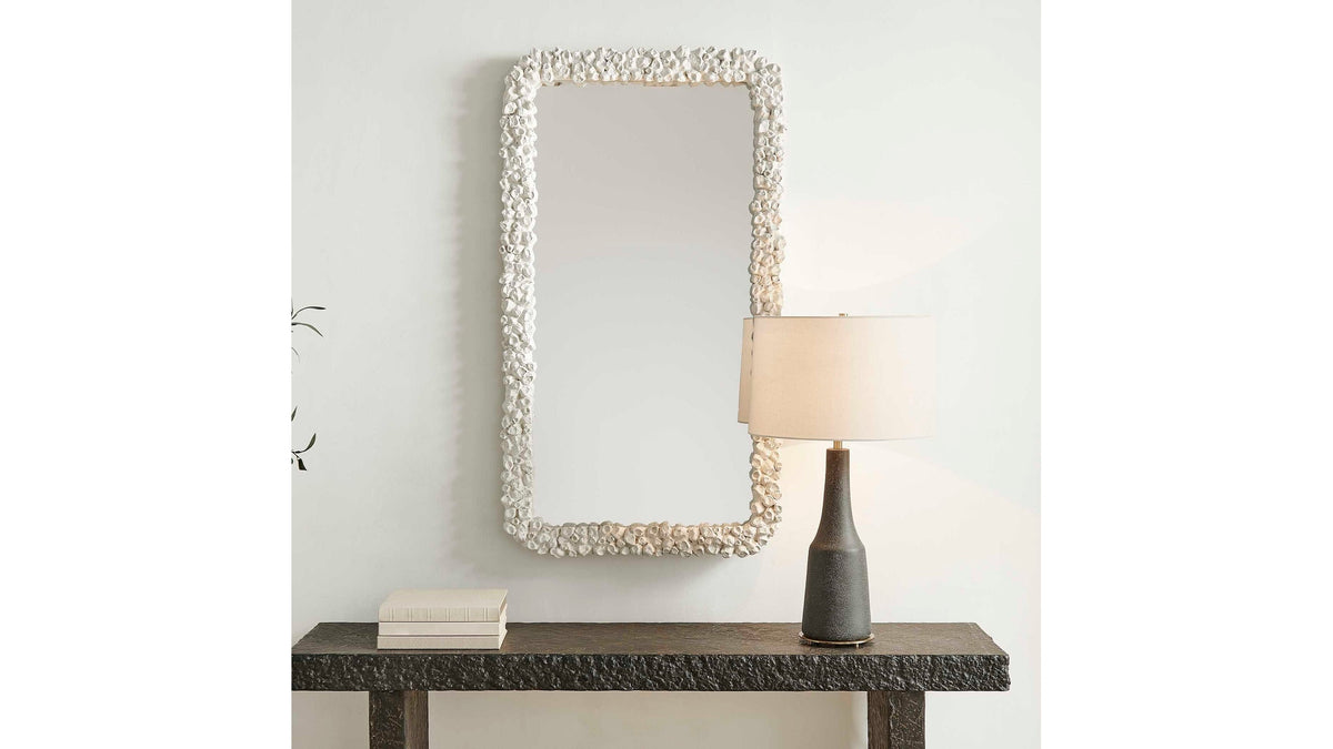 Barnacle - Rectangular Mirror - White