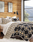 High Desert - Twin Reversible Quilt Set (Set of 2) - Black