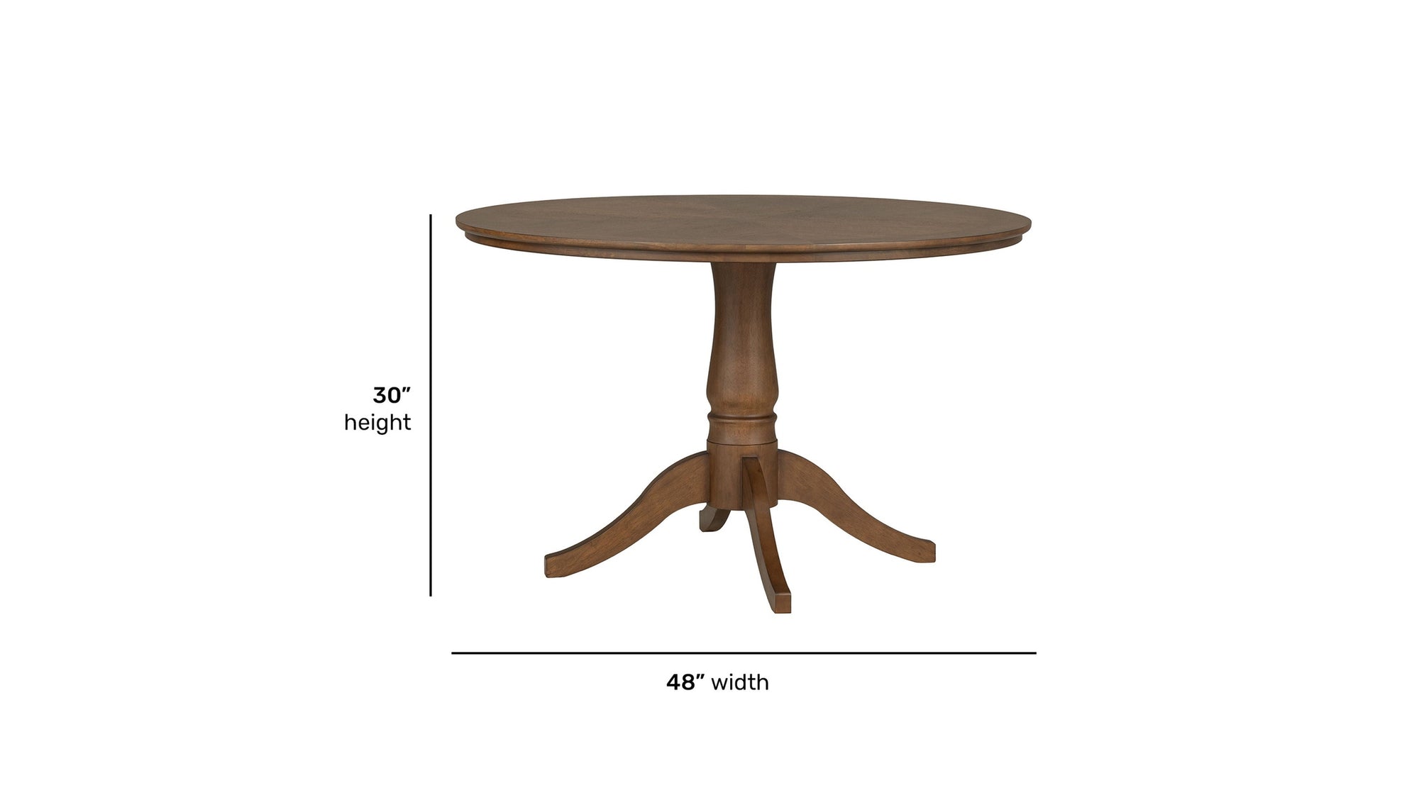 Azalea - Round Dining Table - Walnut