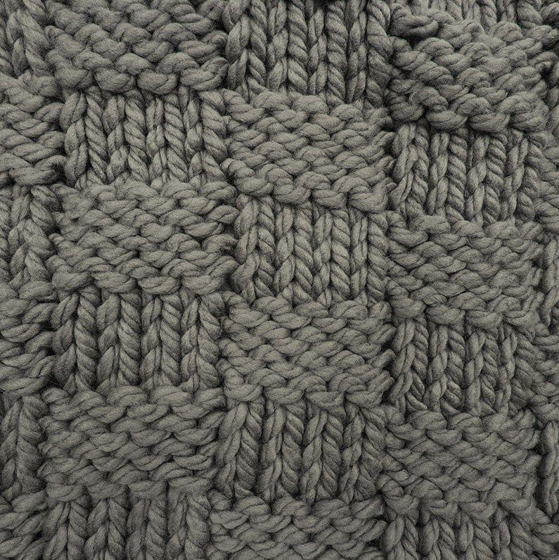 Chess Knit - Throw - Taupe
