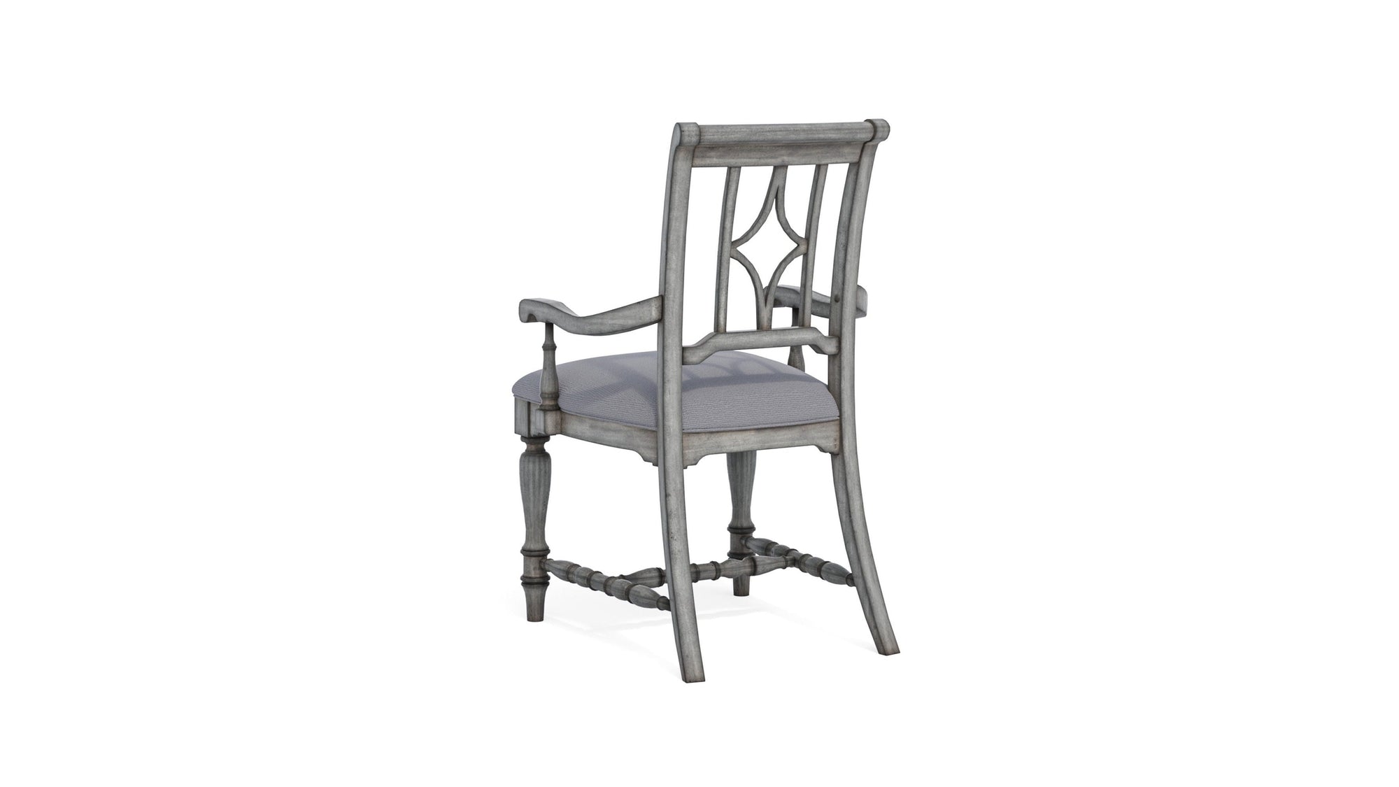 Plymouth - Upholstered Arm Dining Chair Set of 2 - Gray