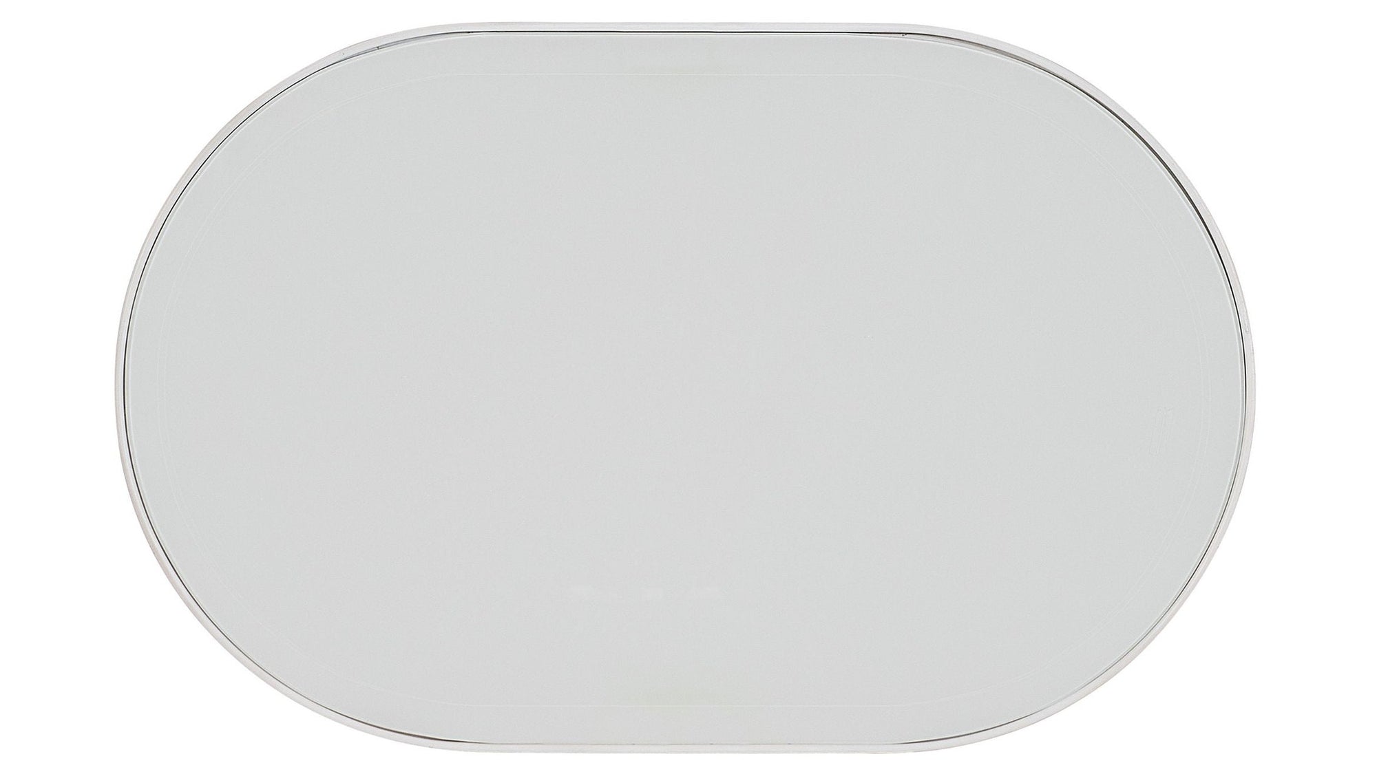 Melange - On The Bright Side Oval End Table - White