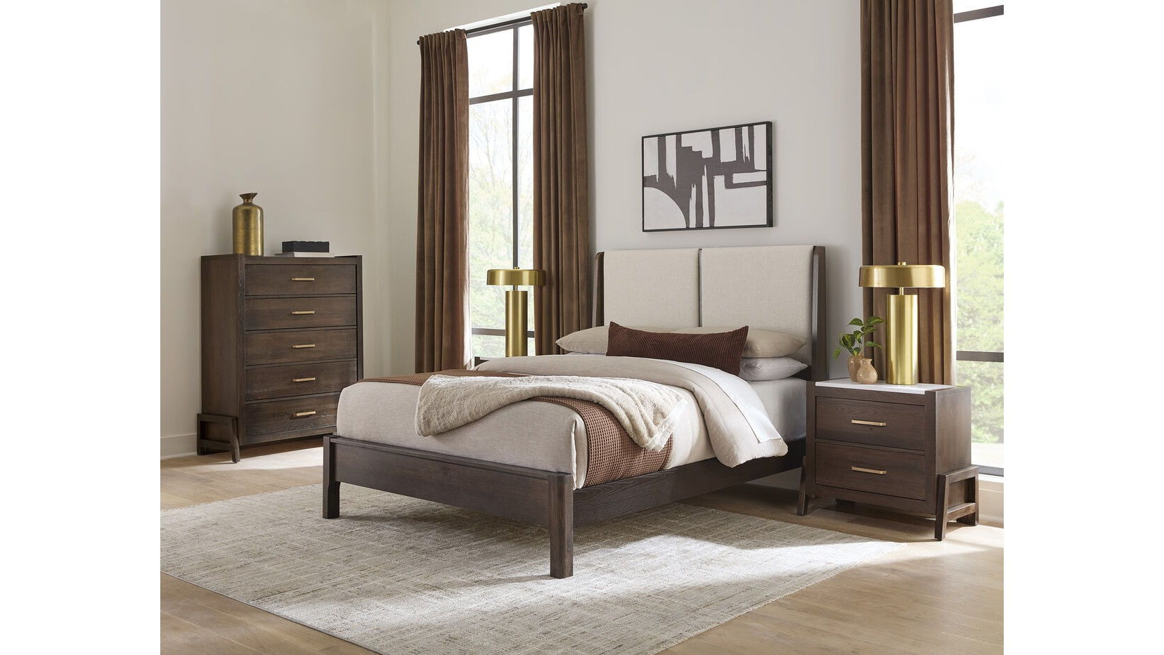 Mercer Street - Chest 5 Drawer - Dark Roast