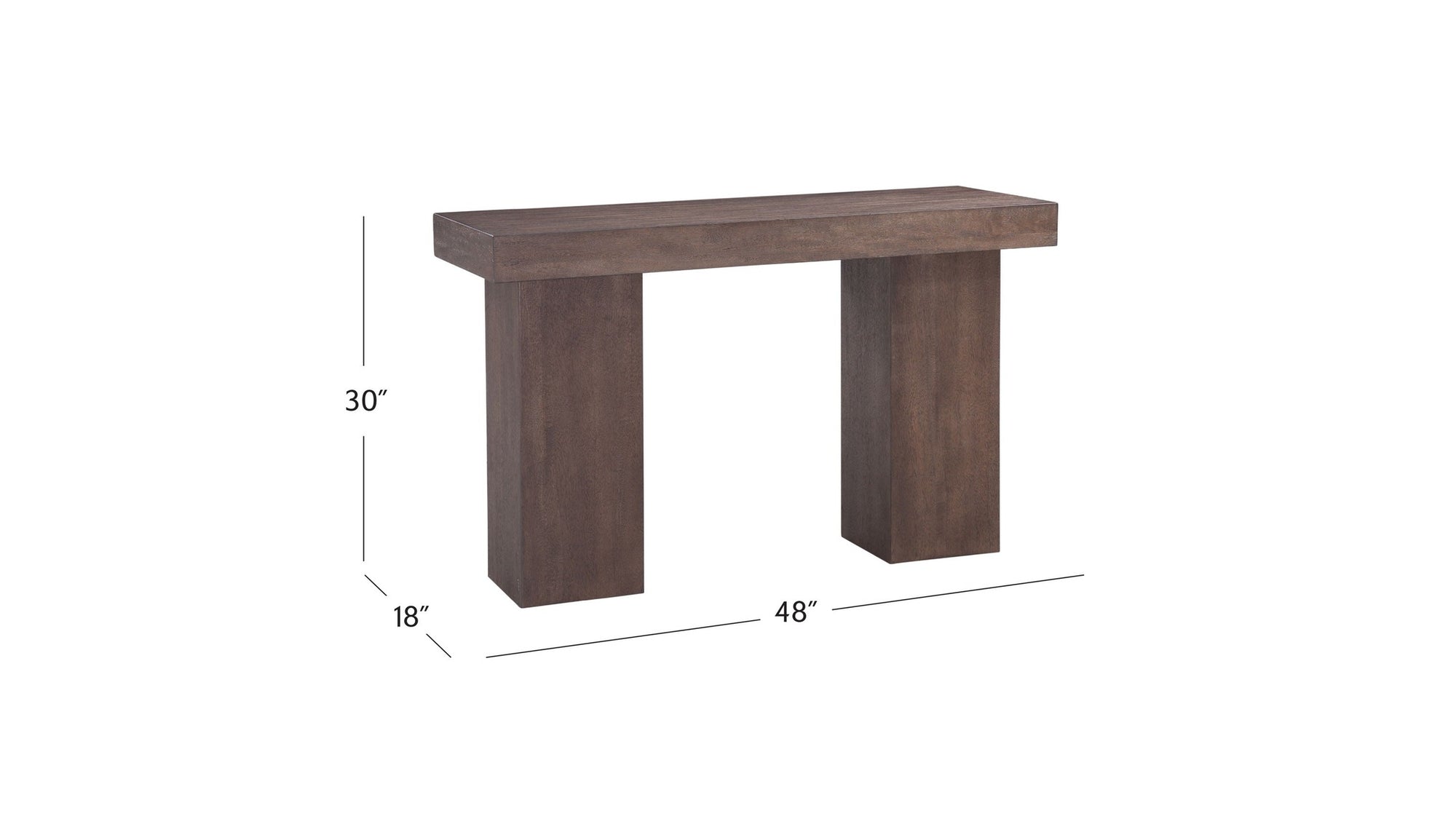 Padula - Oak Console - Brown
