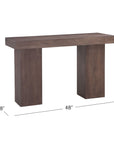 Padula - Oak Console - Brown