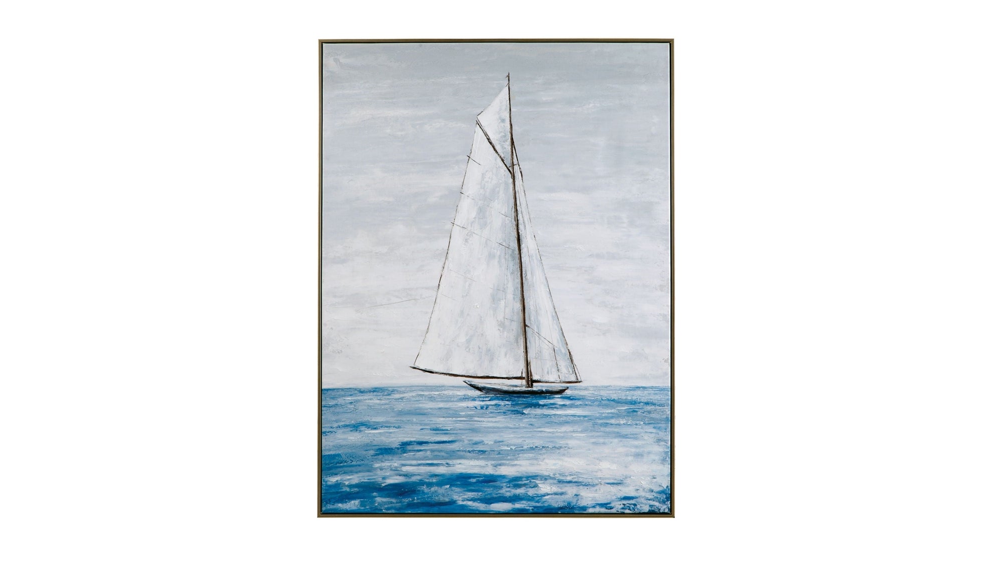 Set Sail Canvas Art - Blue