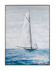 Set Sail Canvas Art - Blue
