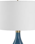 Riviera - Art Glass Table Lamp - Blue