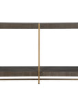 Taja - Modern Brass / Wood Console Table - Gold