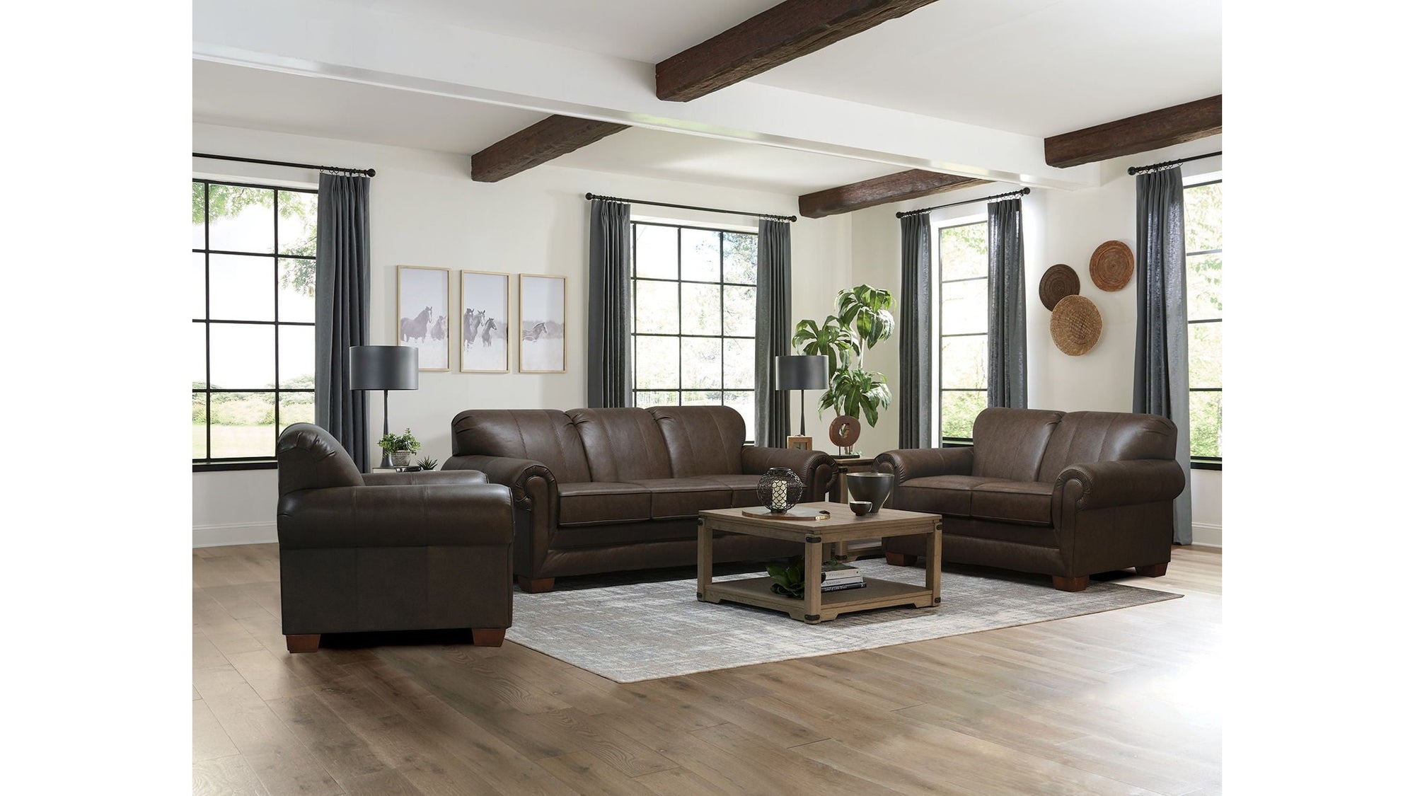 Monroe - Leather Loveseat