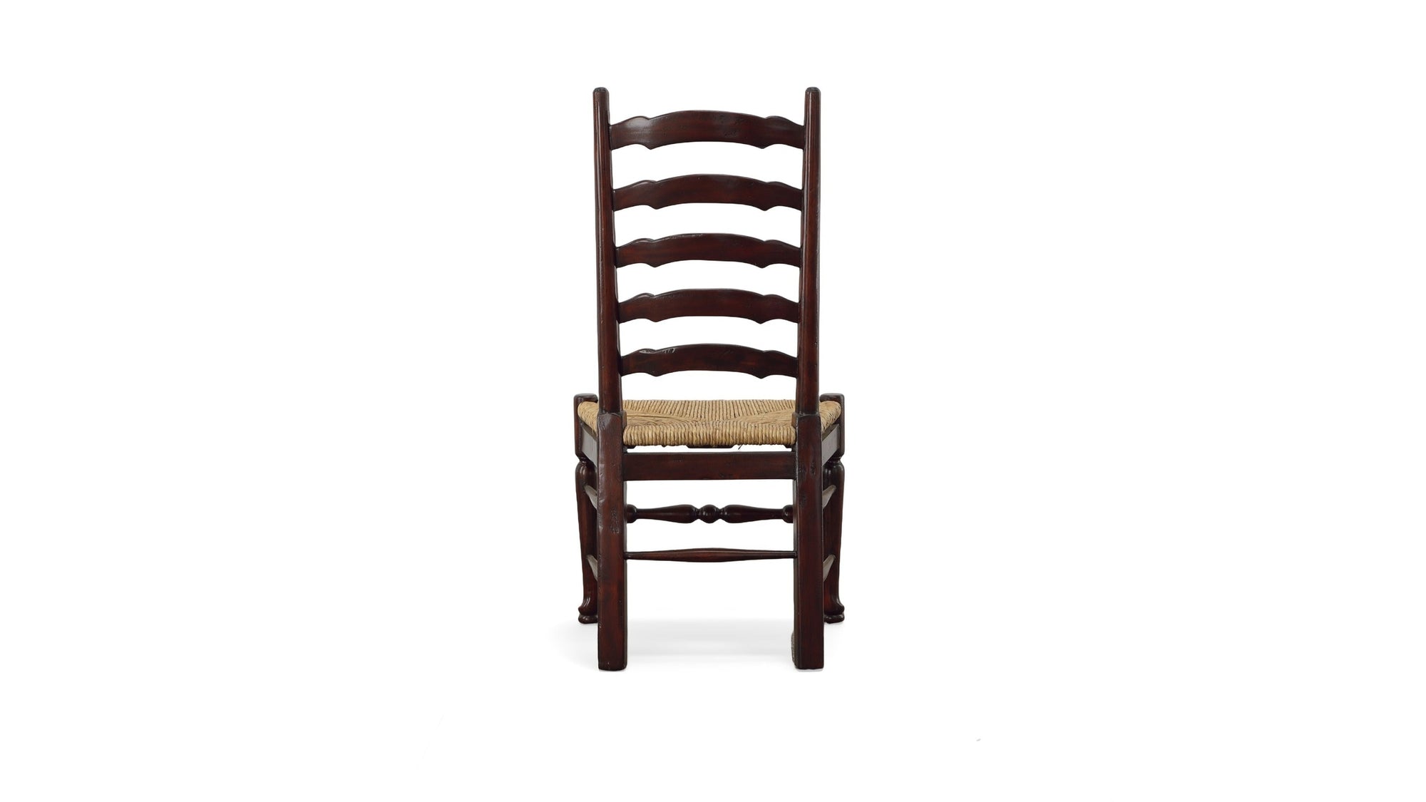 English Country - Ladderback Side Chair Set of 2 - Dark Brown