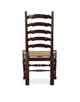 English Country - Ladderback Side Chair Set of 2 - Dark Brown