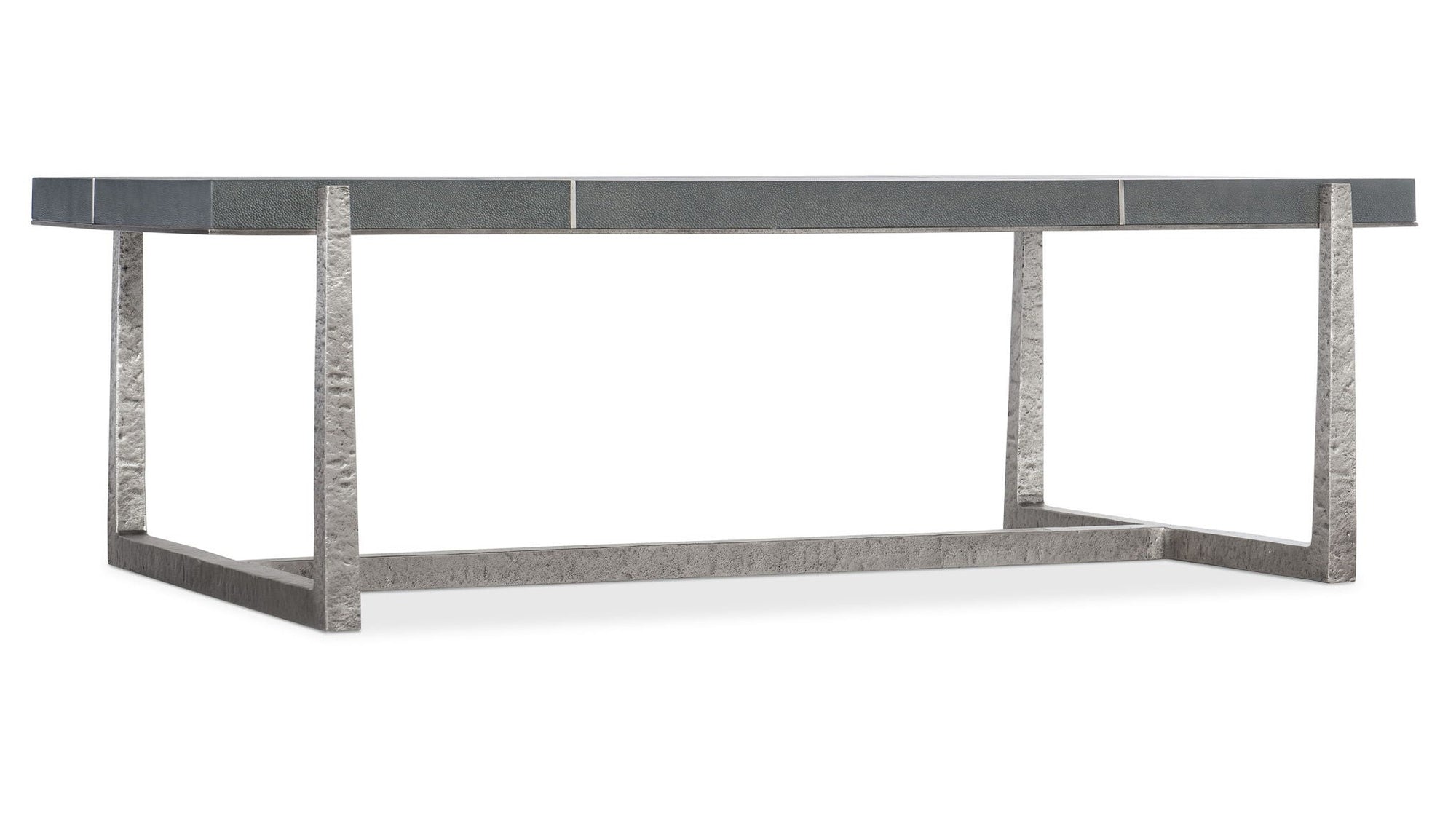 Chapman - Mixed Media Rectangle Cocktail Table - Pearl Silver
