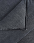 Cotton Canvas - Twin Stonewashed Duvet Cover Set (Set of 2) - Charcoal