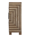 Layton - Geometric Console Cabinet - Light Brown