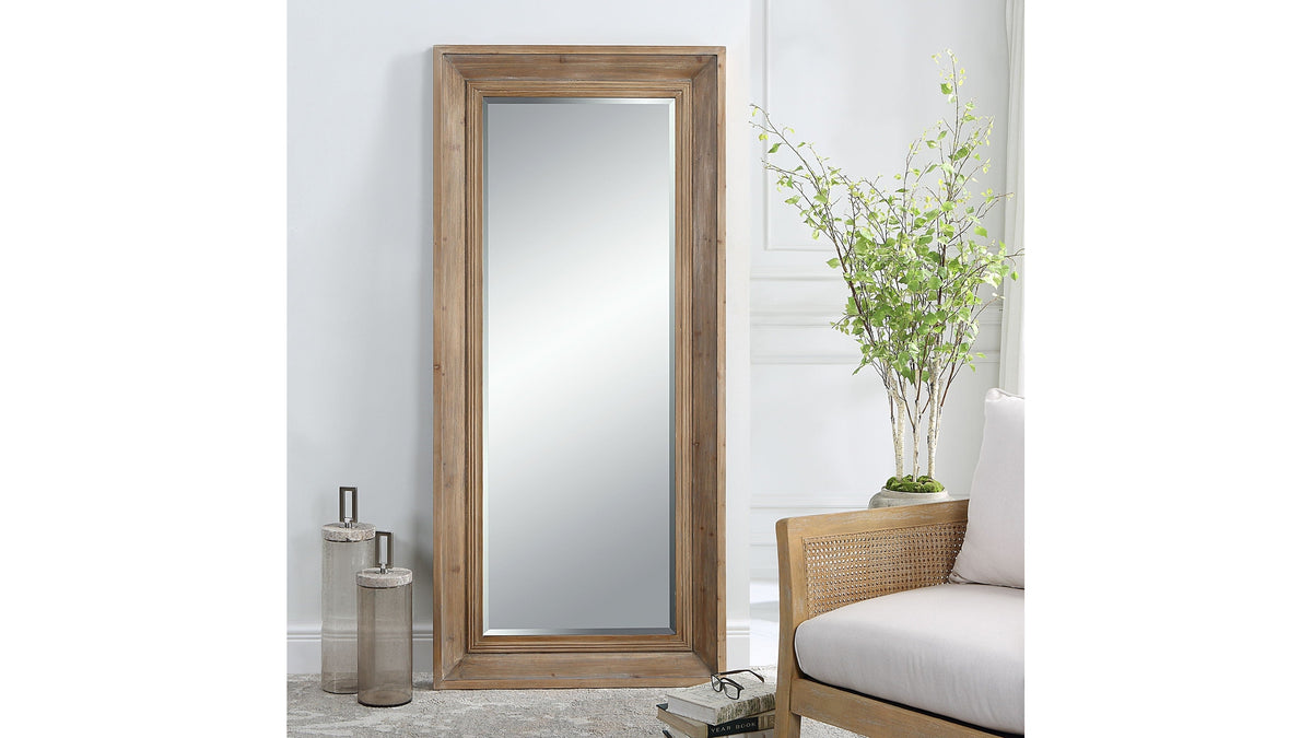 Missoula - Large Natural Wood Mirror