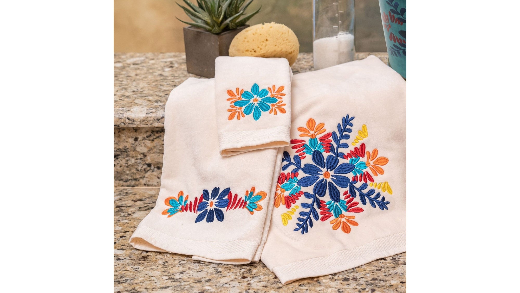 Bonita - Towel Set Set of 3 , 2 Per Carton - Cream