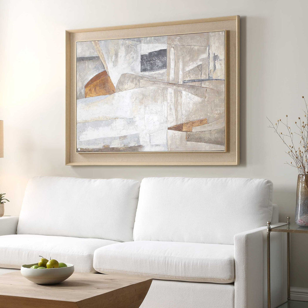 Hide &amp; Seek - Abstract Art - Black / Brown / Gray / Orange / White / Woodtone