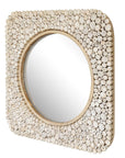 Merak - Teak Mosaic Mirror - Woodtone