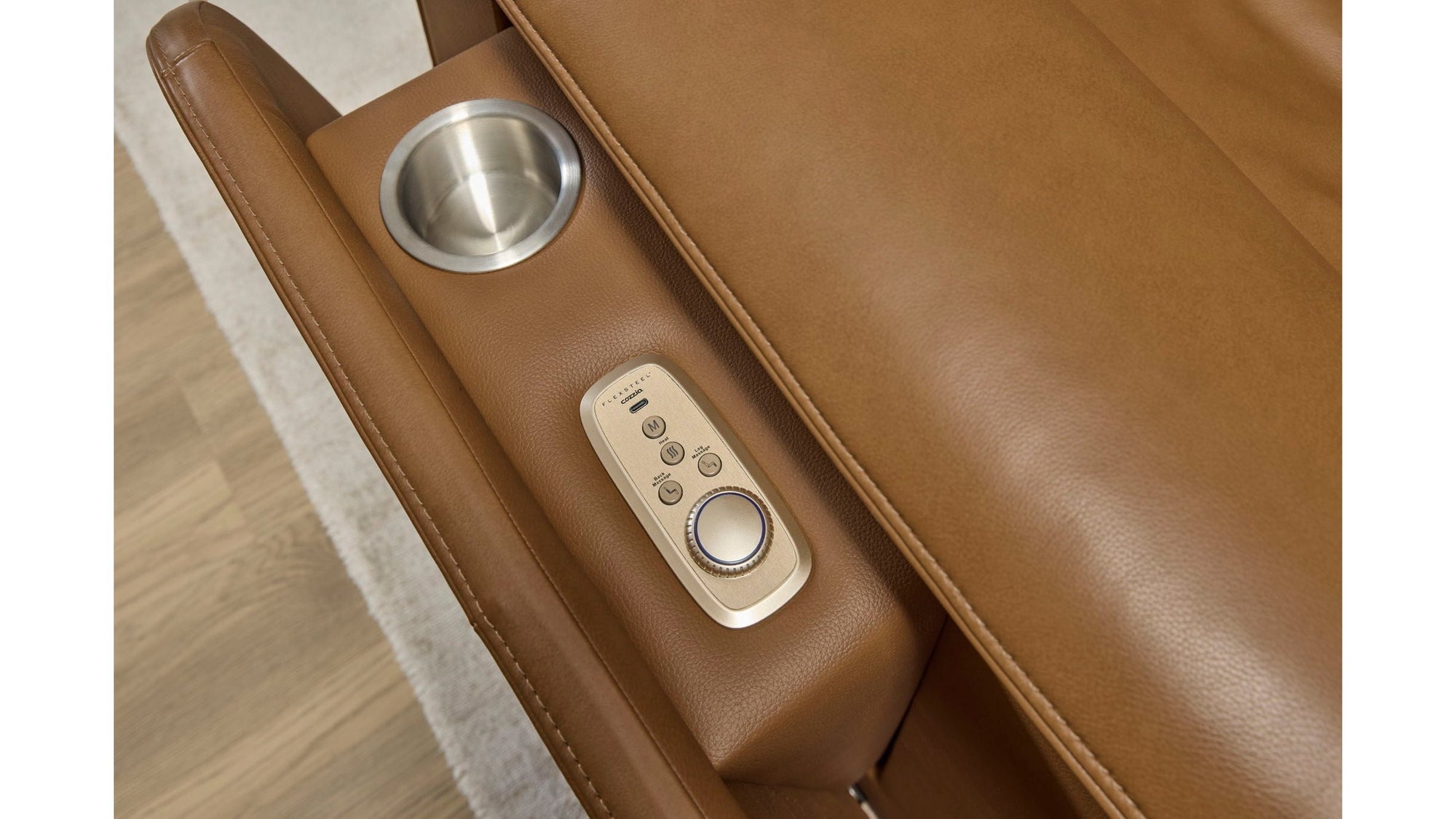 Ziggy - Power Reclining Sofa With Power Headrest, Lumbar, Heat &amp; Massage
