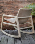 Sumba - Outdoor Wicker Rocking Chair - Gray