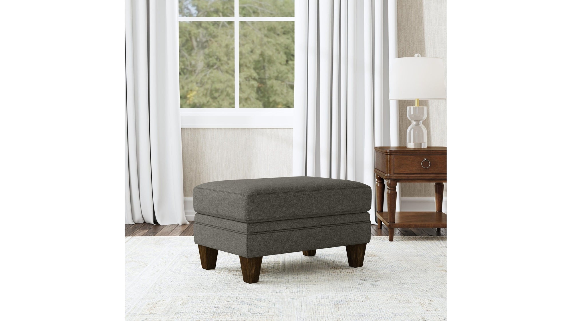 Lottie - Fabric Ottoman