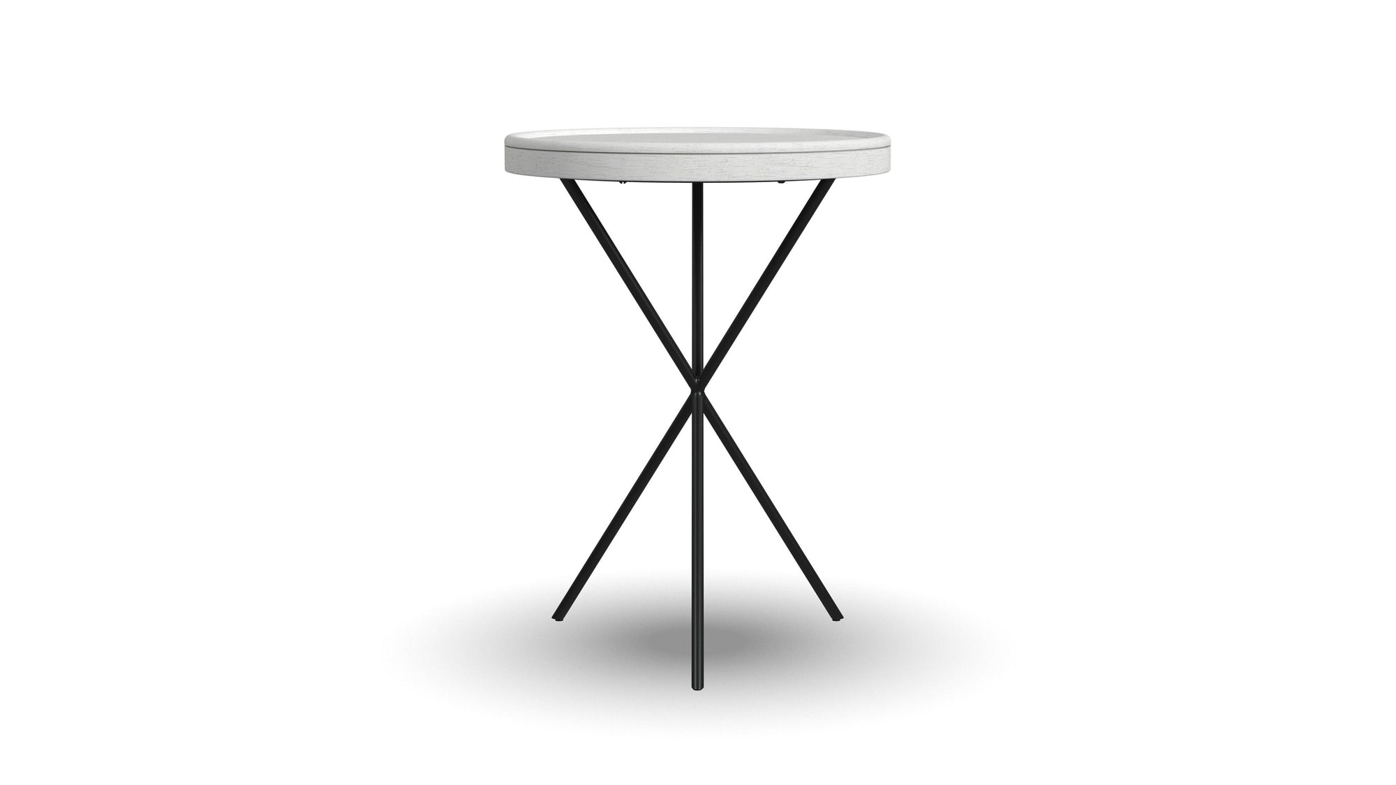 Melody - Chairside Table - White