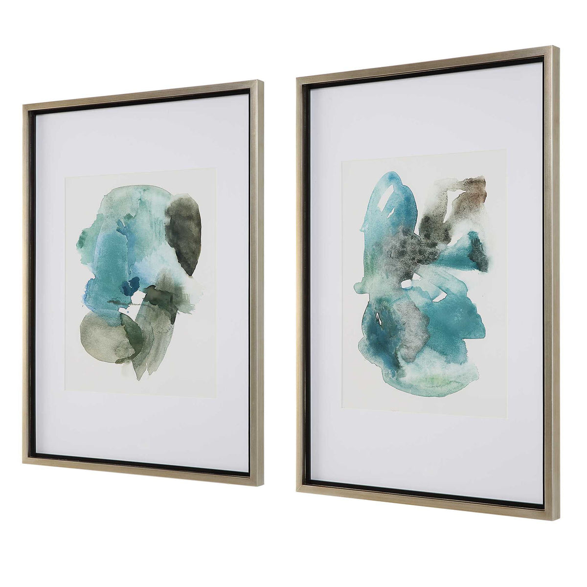Blueprints - Watercolor Prints Set of 2 - Light Blue