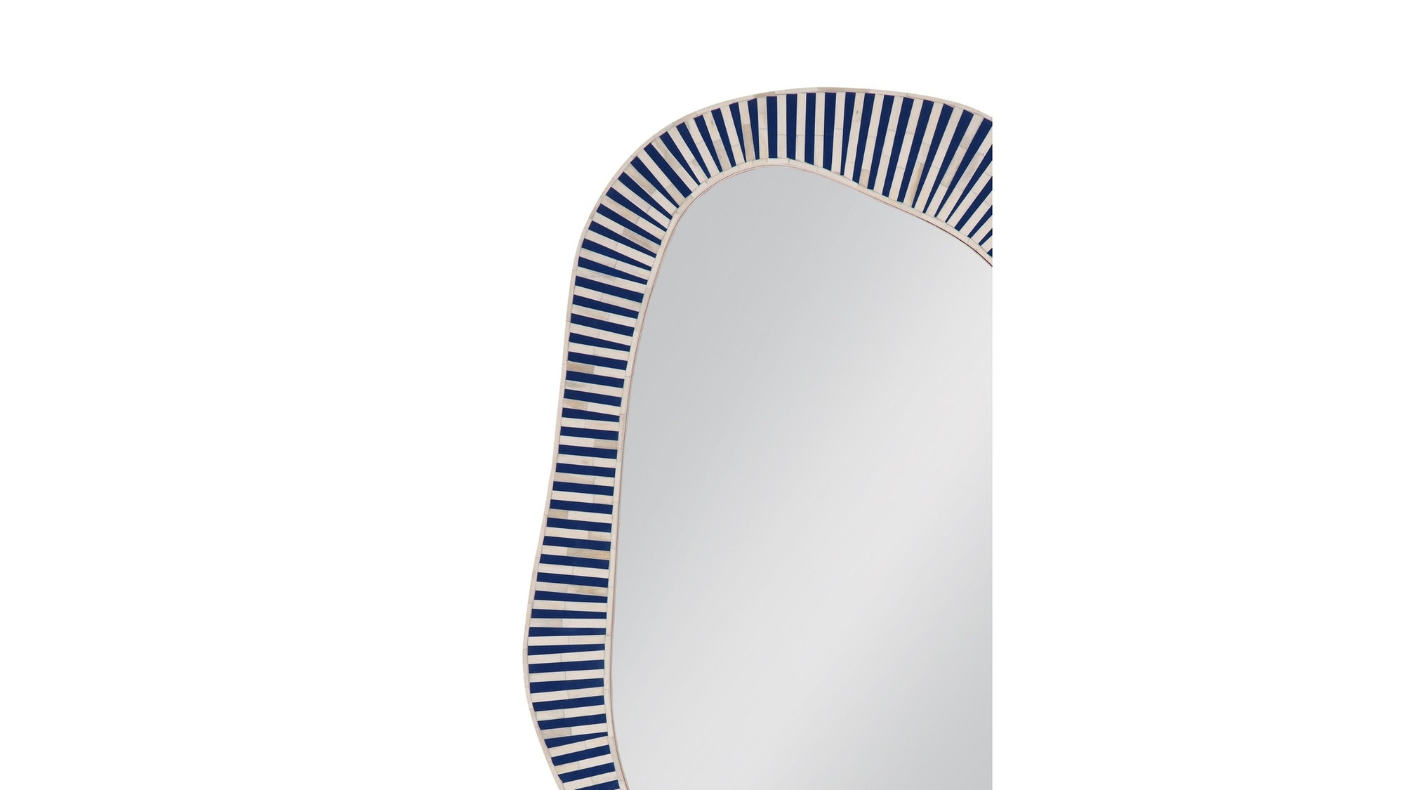 Rhodes - Wall Mirror - Blue / White