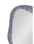 Rhodes - Wall Mirror - Blue / White