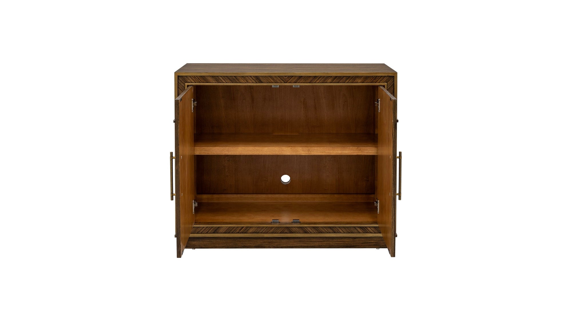 Claudia - Hall Cabinet - Rich Brown Zebrano