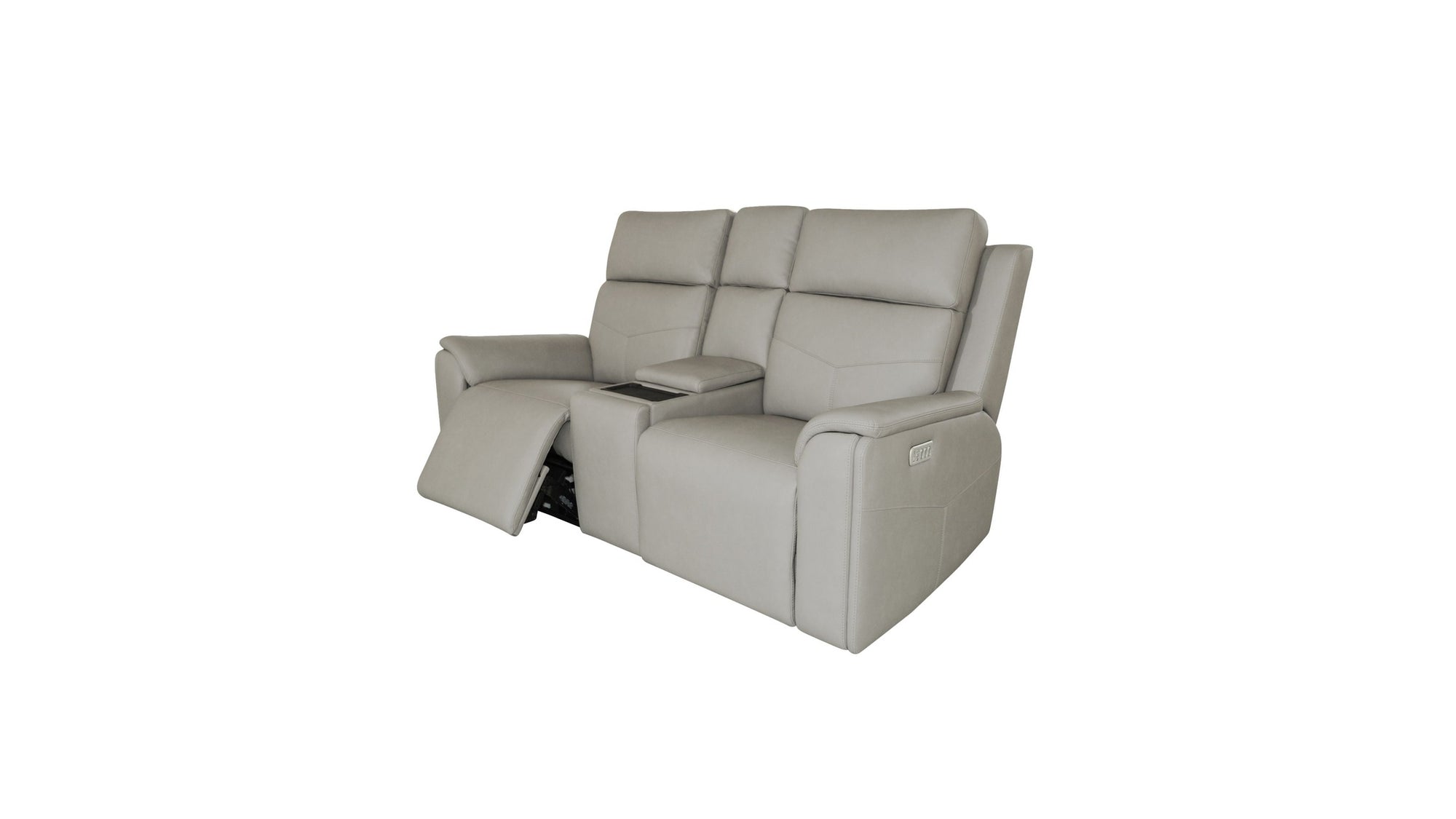 Vernon - Power Reclining Loveseat With Console, Power Headrests, Lumbar, Heat &amp; Massage