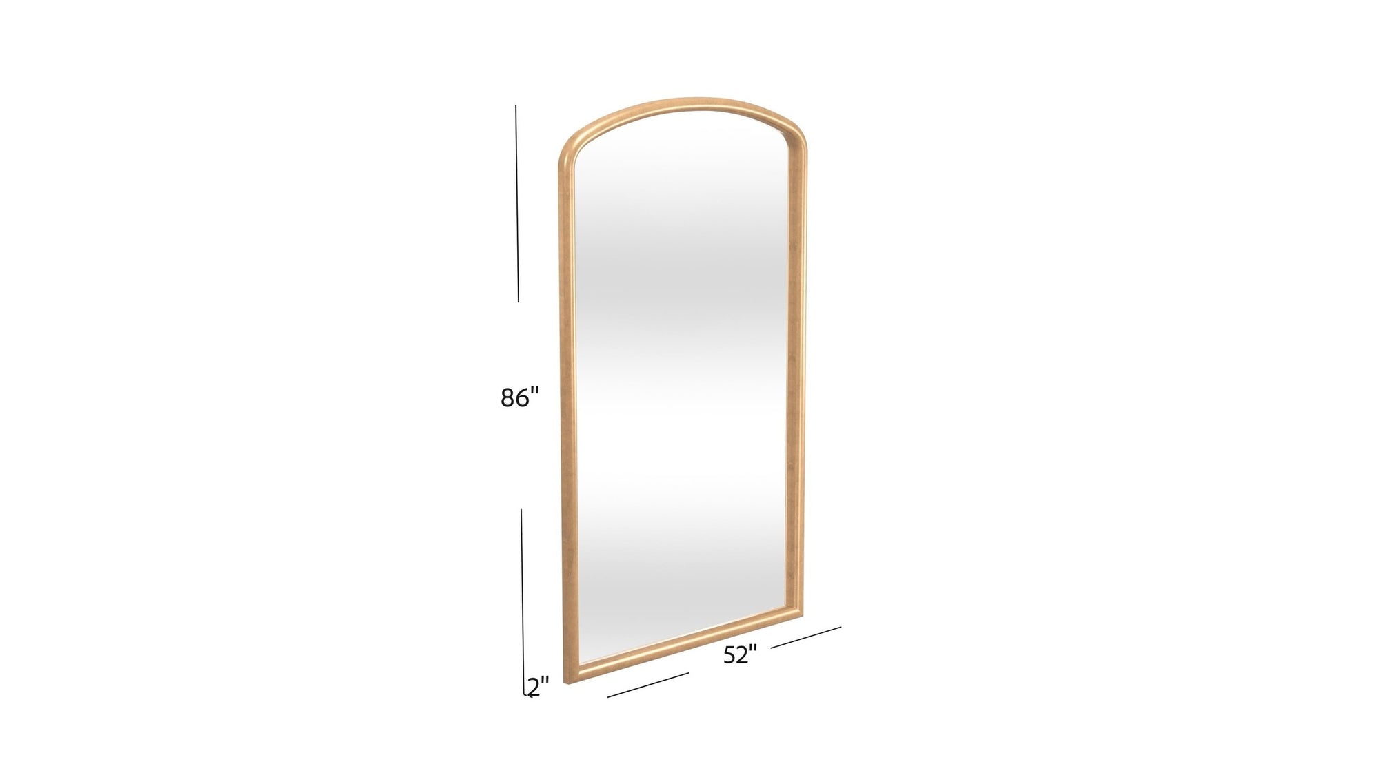 Brookings - Floor Mirror - Gold