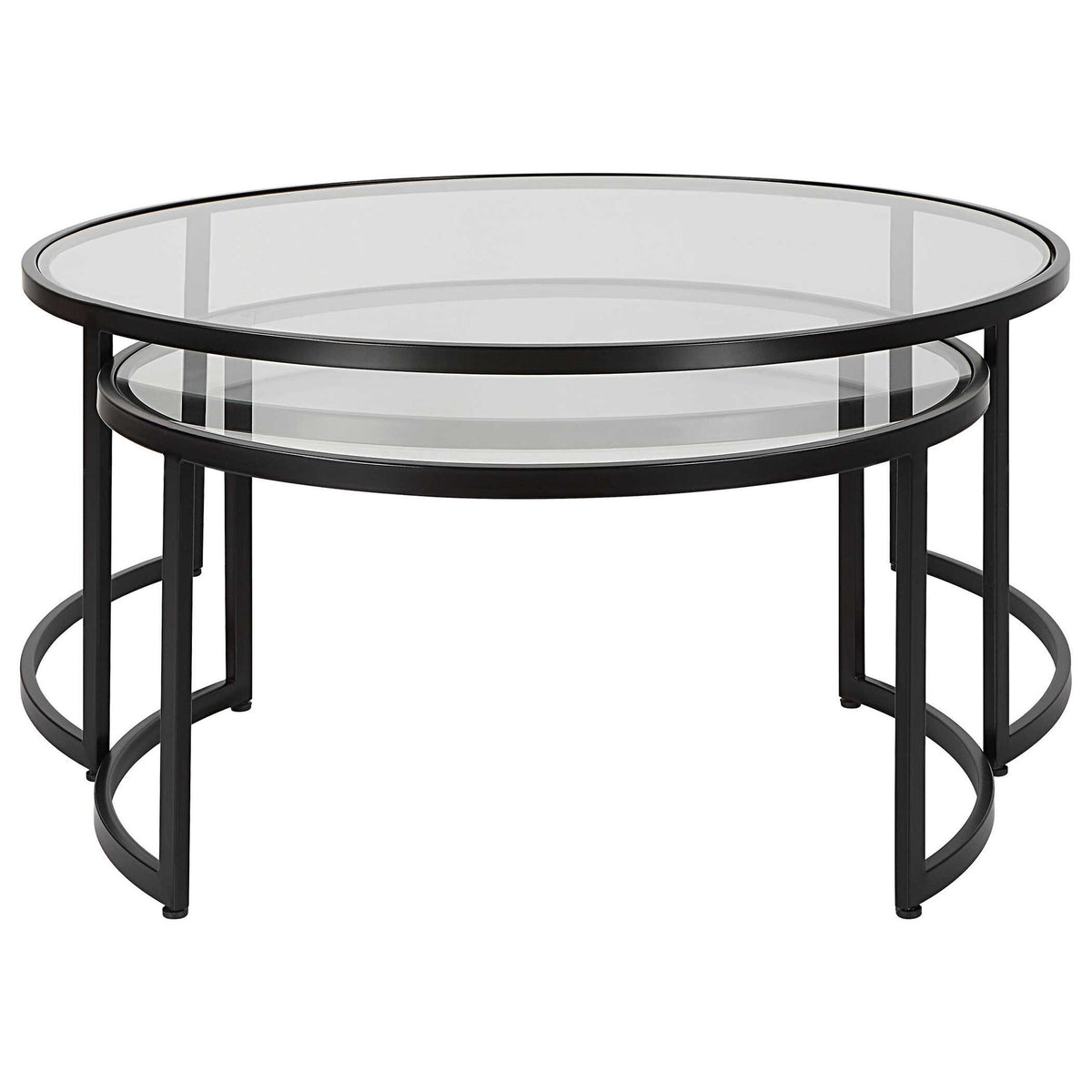 Rhea - Nesting Coffee Tables (Set of 2) - Black