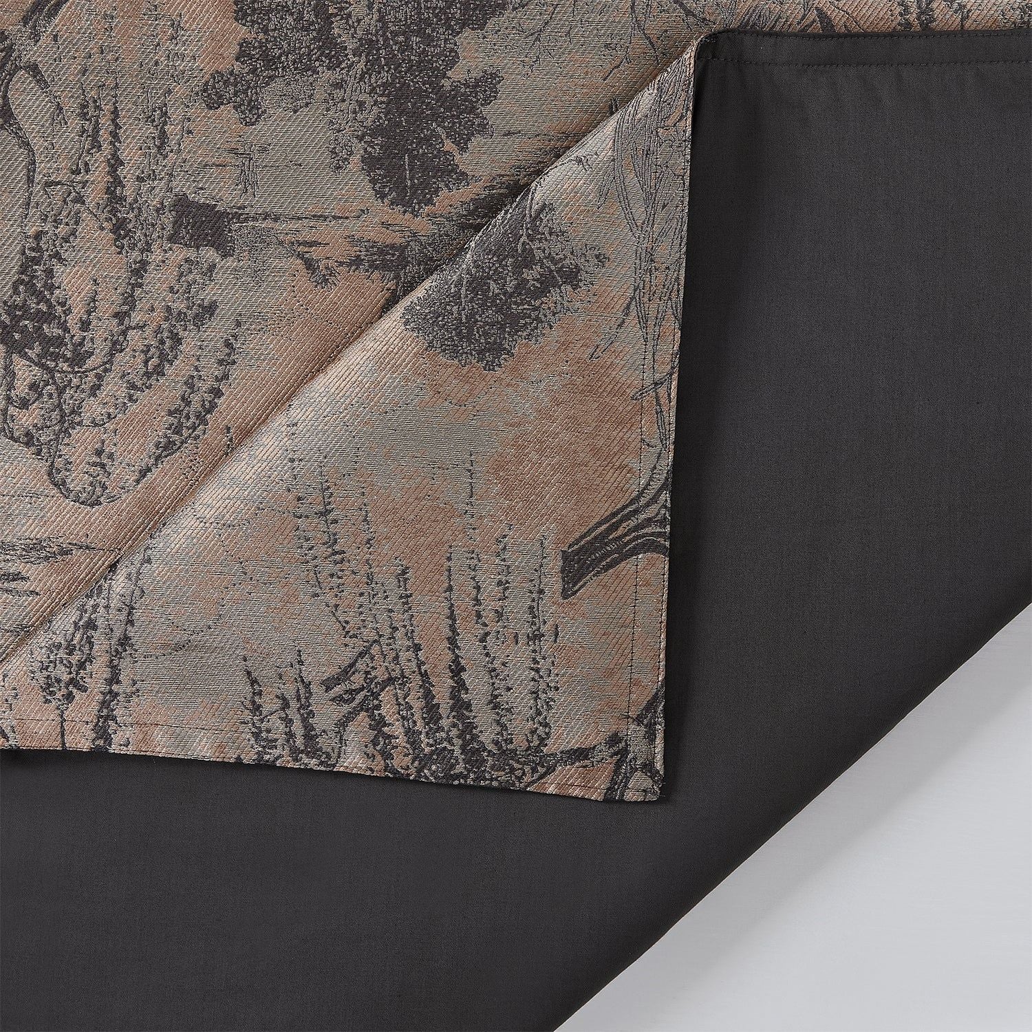 Pastoral Jacquard - King Duvet Cover Set (Set of 3) - Rose Gold