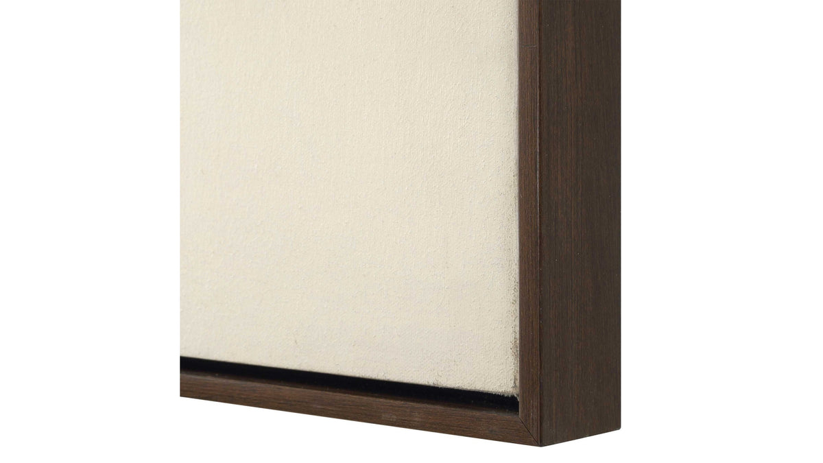 Smoke Break - Hand Painted Modern Art (Set of 3) - Black / Gray / Orange / Woodtone / Yellow