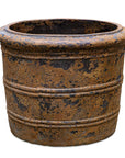 Weathered Relic - Rustic Outdoor Planter - Black / Brown