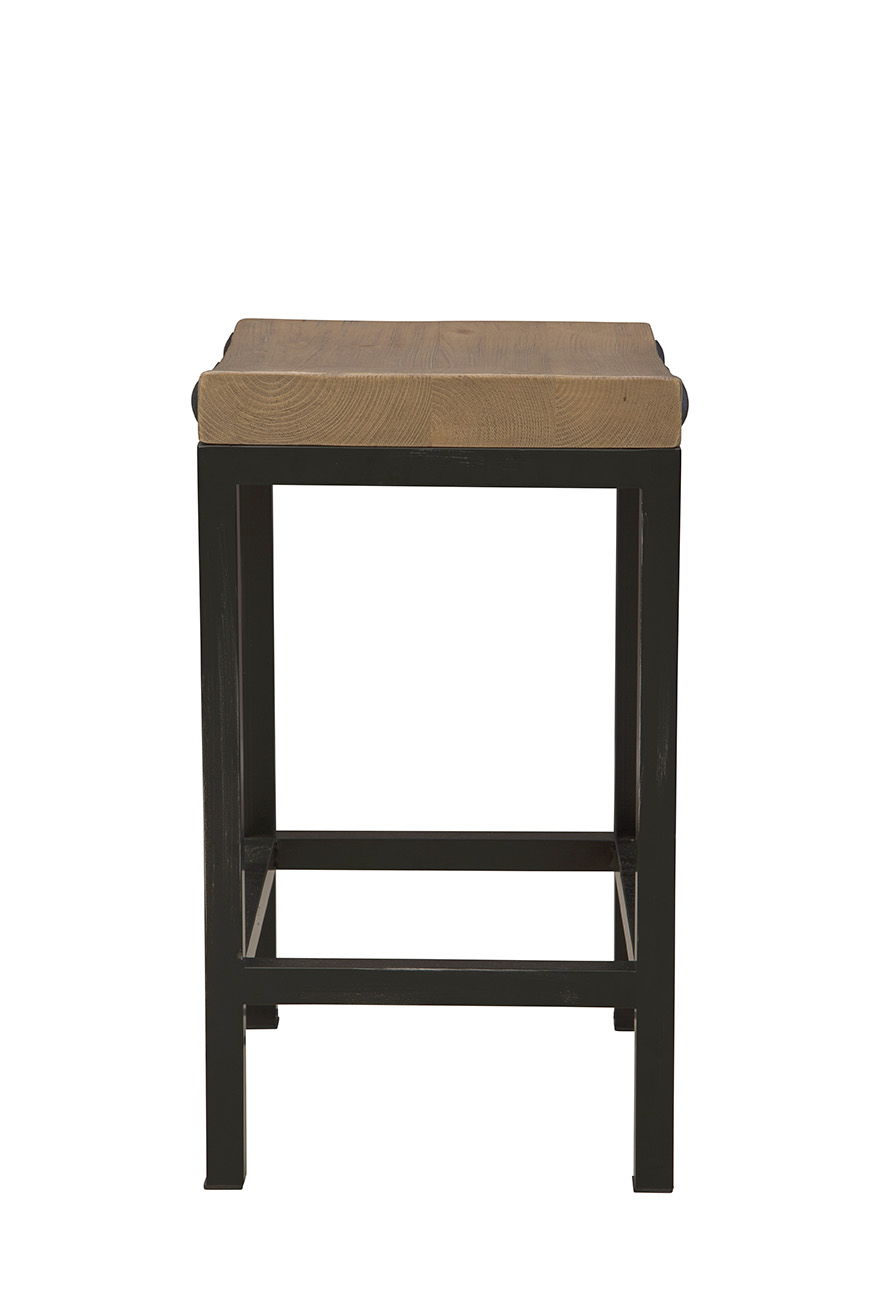 Old World - Counter Stool - Light Brown / Black